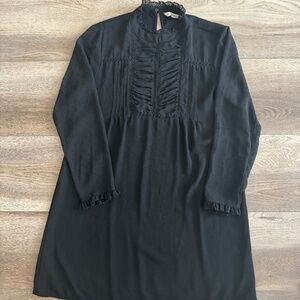 Zara A line black dress with lace details size small